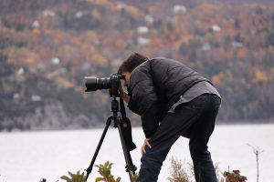 martin bernier photographe caméra Canon trépied baie st-Paul Québec Canada
